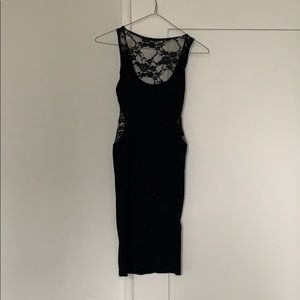 Lace back Bebe dress